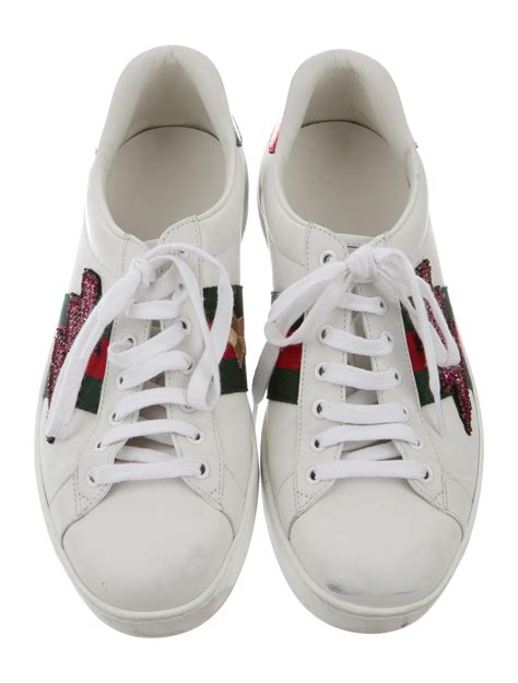 Gucci Ace Embroidered Sneakers Shoes Guc110461 The Realreal