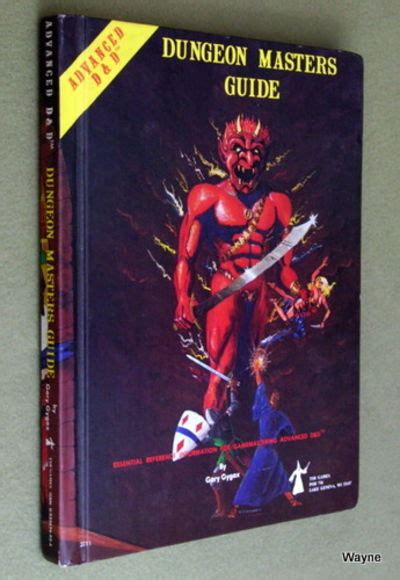 Dungeon Masters Guide Advanced Dungeons Dragons 1e Yellow Endpapers