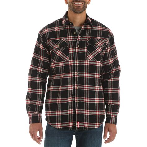 Wrangler Wrangler Big Mens Long Sleeve Sherpa Lined Flannel Shirt