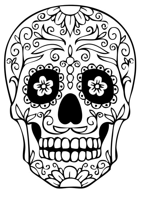 There are tons of great resources for free printable color pages online. Simple Skulls And Roses Drawings Sketch Coloring Page