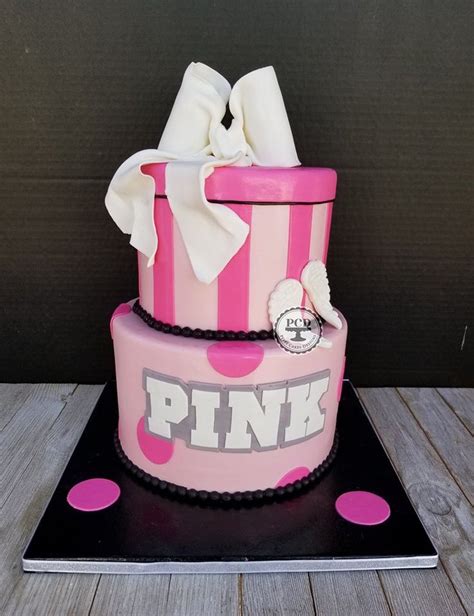 Victorias Secret Pink Theme Cake All Work Completed By Pepsy This Cake Took 9 Hours To