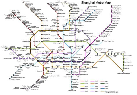 Shanghai Metro Map Shanghai Metro Transportation Shanghai Travel