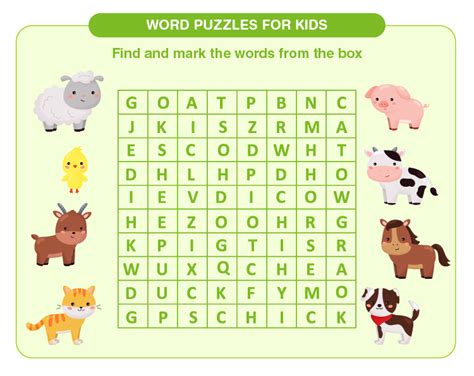 Word Puzzles For Children
