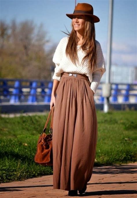 48 Adorable Winter Outfits Ideas With Maxi Skirt Fashion Fashion