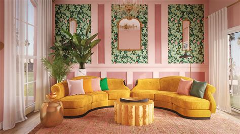 Pink And Green Living Room Design Transformation With Havenly Keiko Lynn