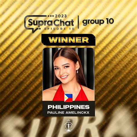 Ph Bet Pauline Amelinckx Wins First Round Of Supra Chat Abs Cbn News