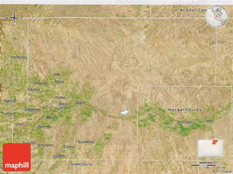Satellite 3d Map Of Weld County