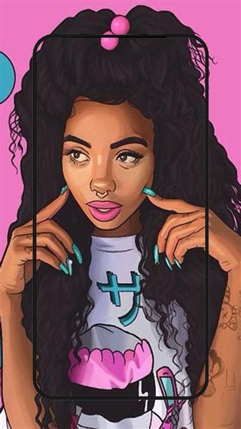 Free Download Girls Are Cute Black Girl Cartoon Cute Girl Wallpaper