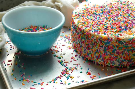 How To Decorate A Cake With Sprinkles Easy Method