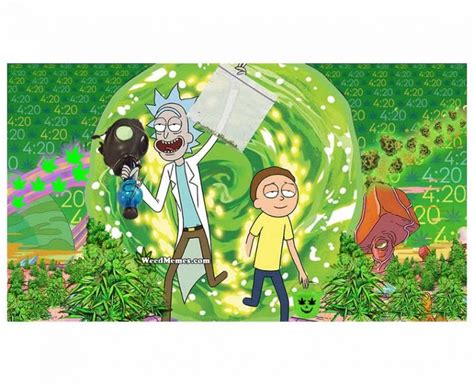 Paperbas Rick And Morty Smoking Wallpaper