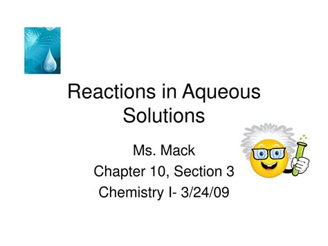 Ppt Reactions In Aqueous Solutions Powerpoint Presentation Free