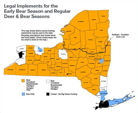 Big Game Boundary Descriptionslegal Implements New York Hunting