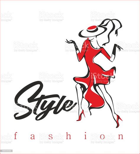 Fashion Model Fashionable Style High Fashion The Girl In The Red Dress