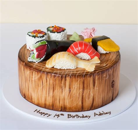 By Rouvelees Creations Sushi Cake Cake Decorating Fondant Cakes