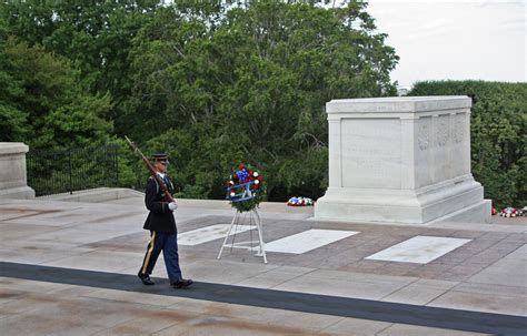 Arlington National Cemetery Guard At The Tomb Of The Unknowns In