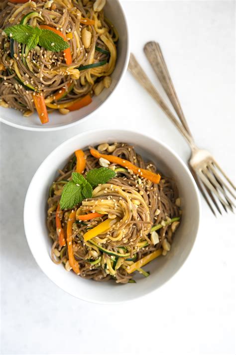 Spicy Peanut Soba Noodles Recipe Soba Noodles Spicy Peanuts