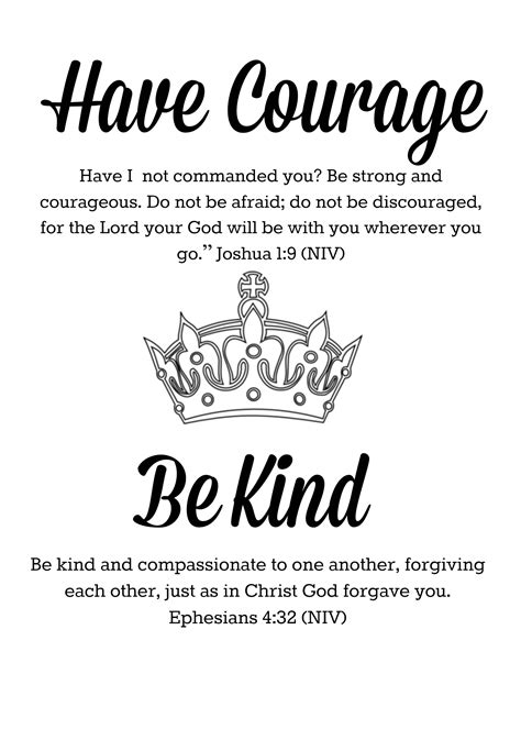 Have Courage Be Kind Printable Quotes I Like Pinterest Faith