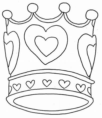 Crown Coloring Princess Tiara Royal Queen Drawing