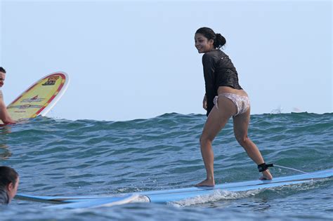 Vanessa Hudgens Wet Butt In Bikini At Hawaii Beach On Oct