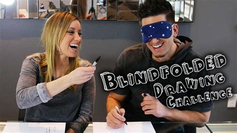 The most common blind drawing game material is paper. BLINDFOLDED DRAWING CHALLENGE | Drinking games for couples, Challenge for teens, Girls party games