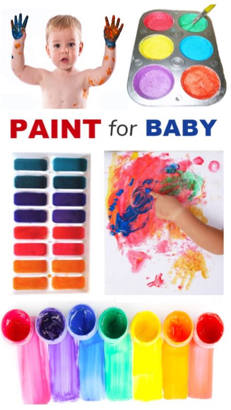Baby Painting Ideas Baby Safe Paint Baby Painting Toddler Creative Art