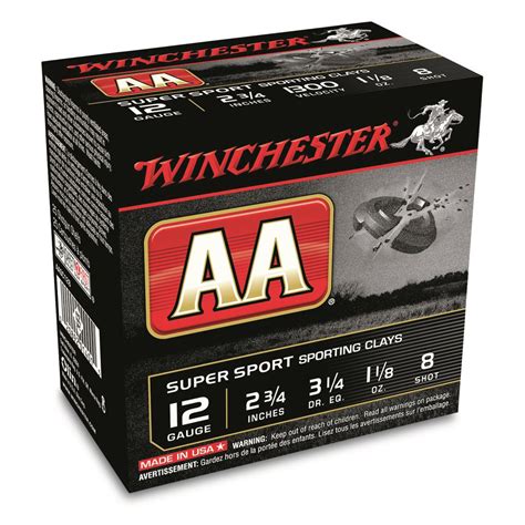 Winchester Aa Super Sport Sporting Clays 12 Gauge 2 34 1 18 Oz
