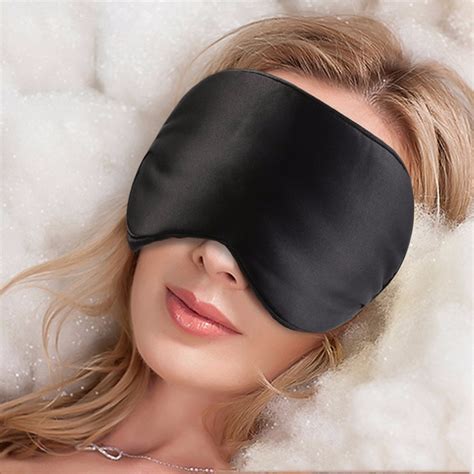 Natural Silk Sleep Mask Blindfold Super Smooth Eye Mask Nose Shape Sleeping Face Mask