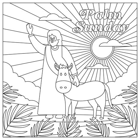 7 Best Palm Sunday Sunday School Coloring Pages Free Printable Pdf For