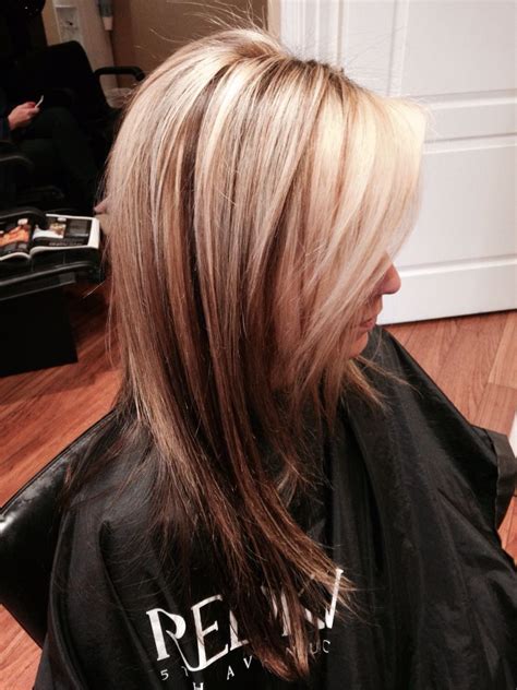 Hair Color Underneath Blonde Highlights And Lowlights With Dark