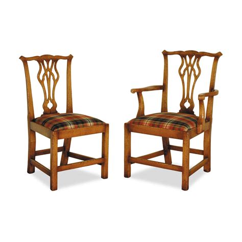Oak Country Chippendale Chair Titchmarsh And Goodwin
