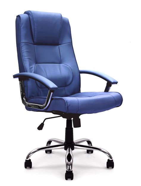 Office Chair Blue Leather Westminster Exec Chair Dpa2008atglbl 121