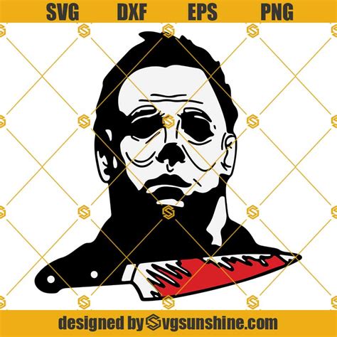 Michael Myers Svg Michael Myers Clipart Layered Svg Files For Cricut Silhouette