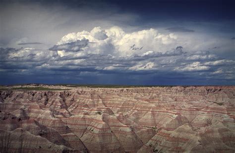 Storm Clouds Over The Badlands National Park Photograph By Randall
