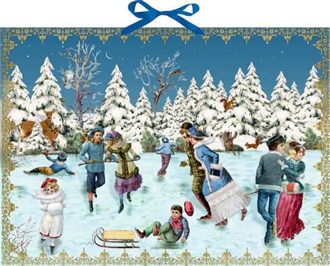 Coppenrath Christmas Skaters Huge Traditional German Advent Calendar 52