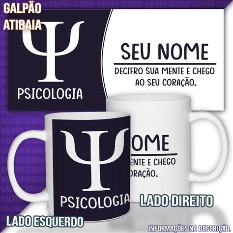 Caneca Psicologia Personalizada Nome Brinde Shopee Brasil