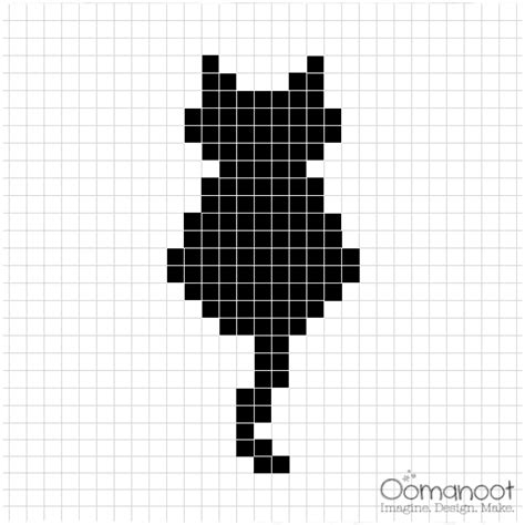Free 'h is for hat' alphabet cross stitch pattern; Cross Stitch Cat on Crochet Pillow | Oomanoot