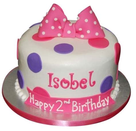 Girls 2nd Birthday Cake