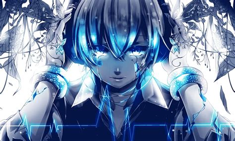 Blue And White Anime Wallpapers Top Free Blue And White Anime