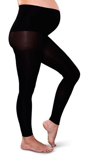 Preggers Footless Compression Maternity Tights In Black By Preggers Maternity Hosiery