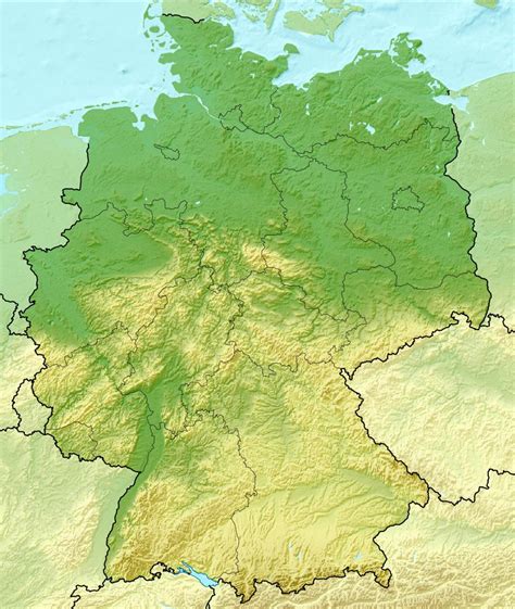 Detailed Relief Map Of Germany Germany Europe Mapsland Maps Of