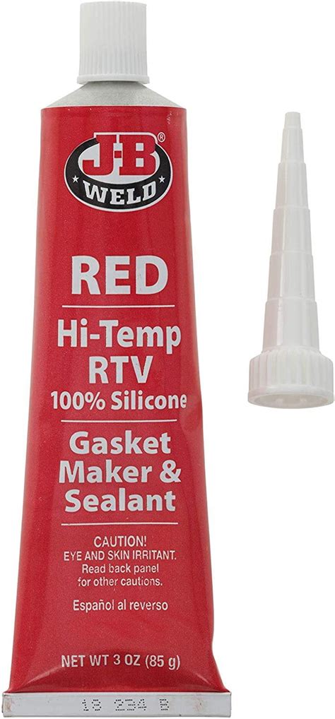 J B Weld High Temperature Rtv Silicone Gasket Maker And Sealant Red Oz Walmart