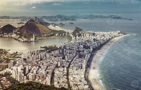 High Angle City Aerial View Of Rio De Janeiro Brazil 795330 Stock