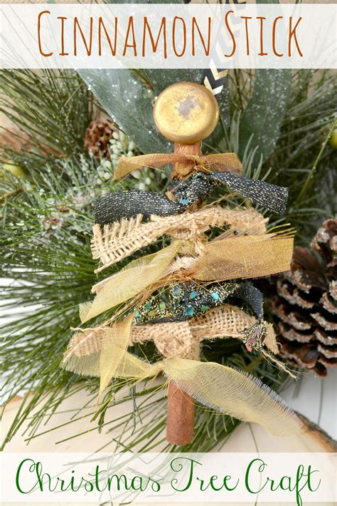 Turning a stick and some floristry ribbon into a cute hanging christmas tree decoration for the garden. Life With 4 Boys: Cinnamon Stick Cloth Christmas Tree ...