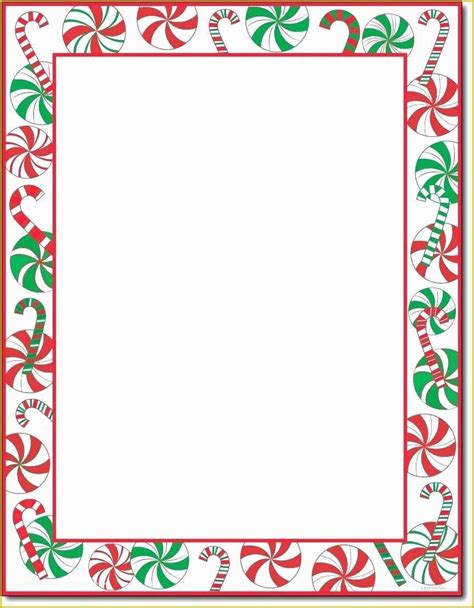 Free Christmas Border Templates Of Template Word Template With Borders