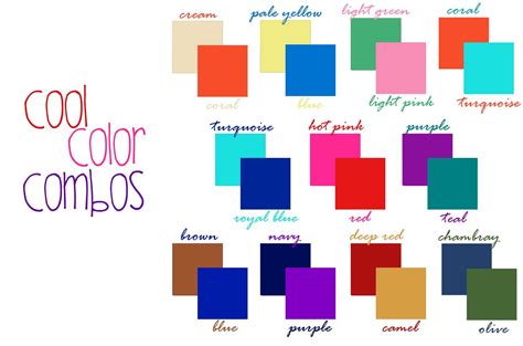 Color Combos Color Combos Color Combinations For