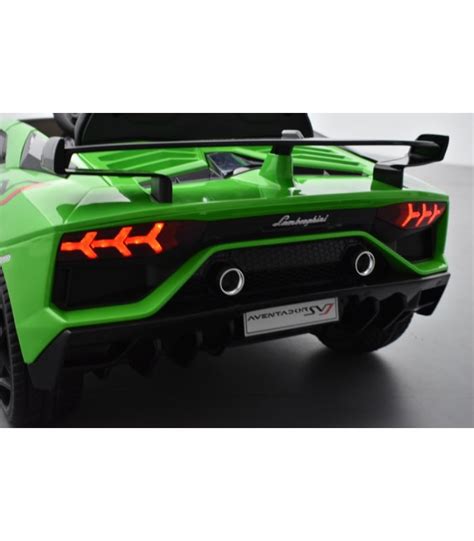 Lamborghini Aventador Svj 12 Volts Verde Mantis Voiture électrique