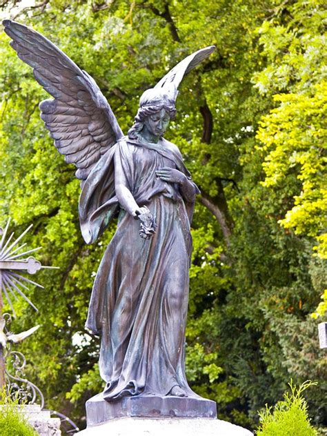 Female Angel Statues Cemetery