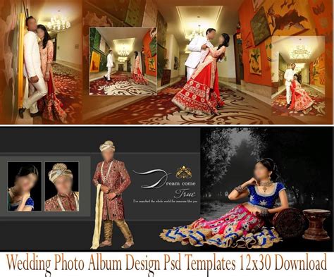 Wedding Photo Album Design Psd Templates 12x30 Download Wedding Album
