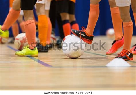 Football Futsal Training Children Indoor Soccer Stock Photo Edit Now