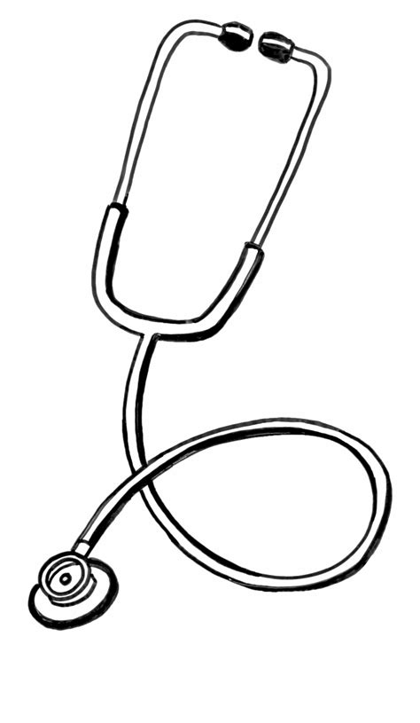 Stethoscope Clip Art Black And White